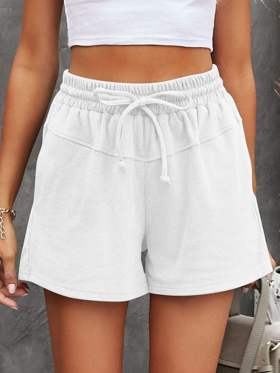 Full Size Drawstring Shorts with Pockets